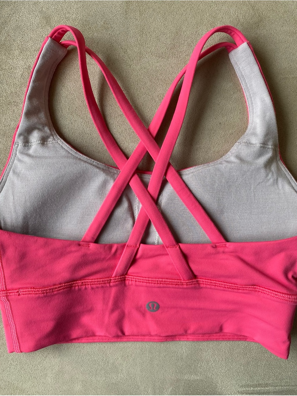 Lululemon Pink Crossback Sports Bra